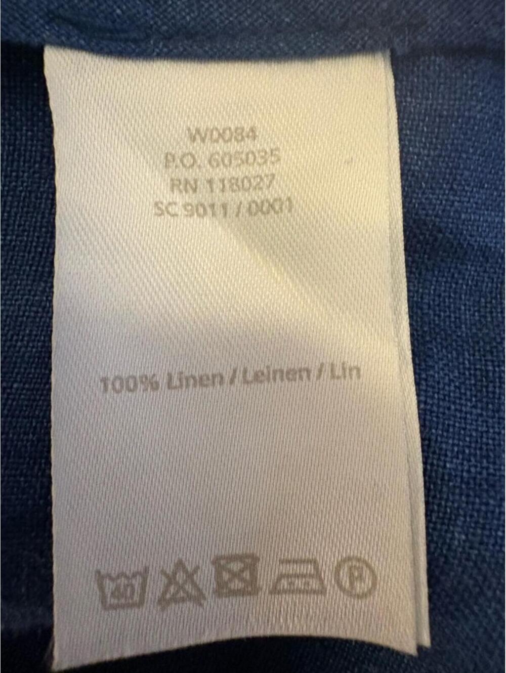 Boden 100% Linen Blue Shift Dress Pockets Coastal Chic Preppy Luxury Size 4 - Picture 5 of 9